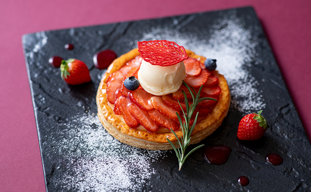 苺とクリームチーズのサクサクパイ