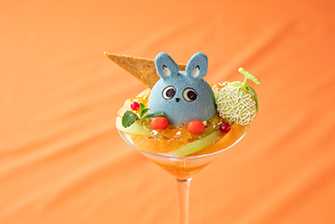 メロンのもころんパフェ