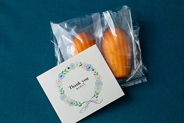 Thanksプラン特典のホテルメイド焼き菓子イメージ