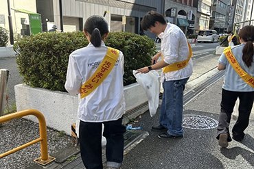南新宿商店会清掃活動